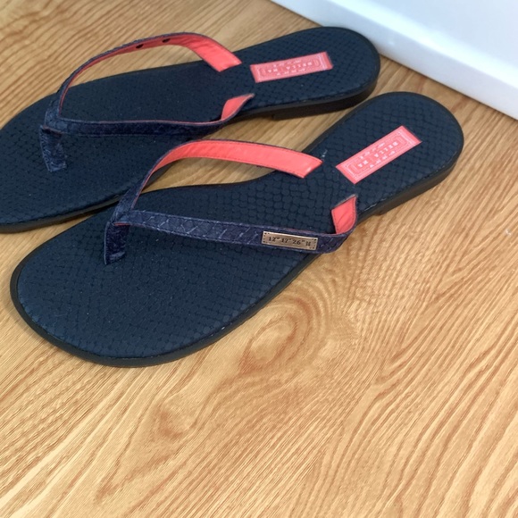 Bella Ha Italian Leather Sandal size 39 Navy blue - Picture 2 of 5